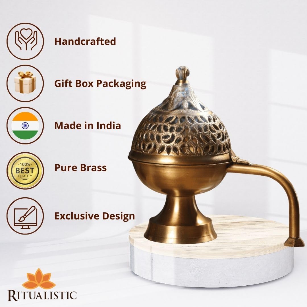 Brass Heritage Hand Loban I Dhoop Dani | Dhuni