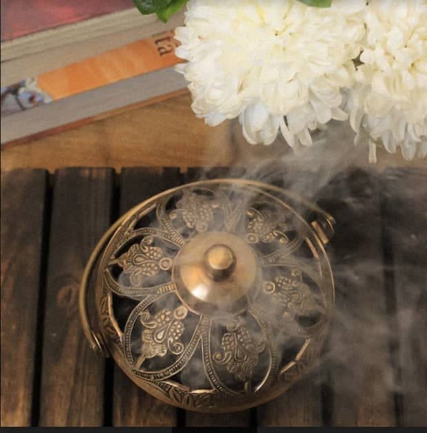 Vintage Brass Loban Lamp | Dhuni | Dhoop Dani  | Incense Burner