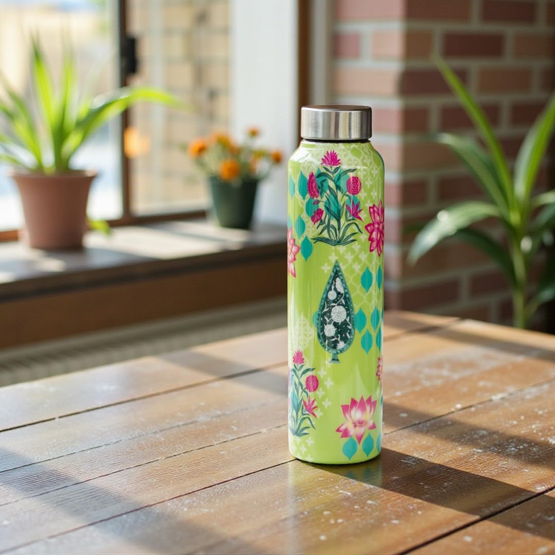 Stainless Steel Water Bottle - Lime