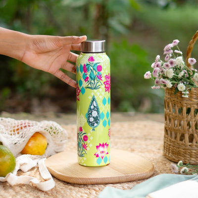 Stainless Steel Water Bottle - Lime