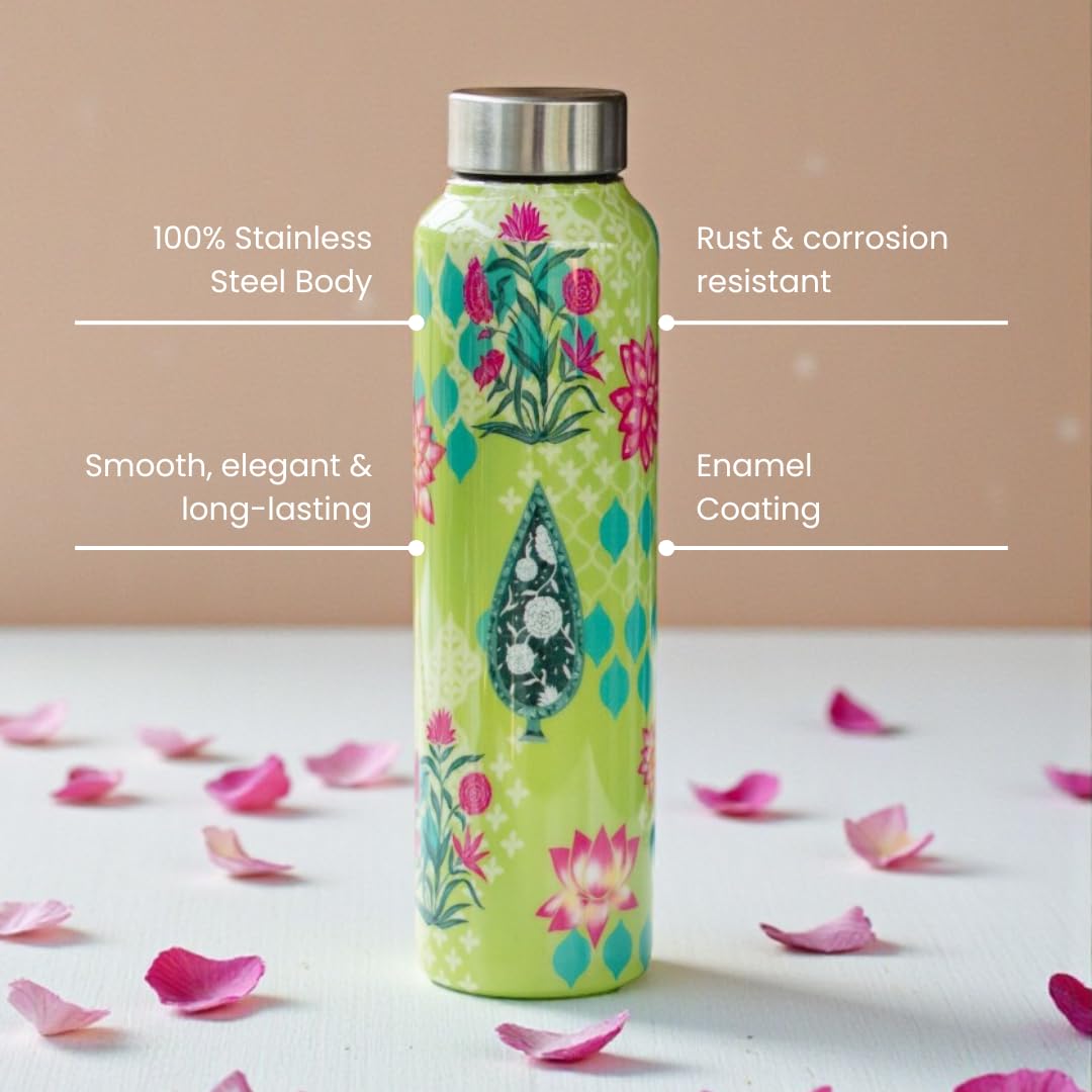Stainless Steel Water Bottle - Lime