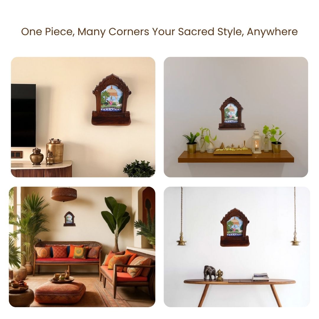 Bhakti Wall Mounted Temple - Lord Krishna