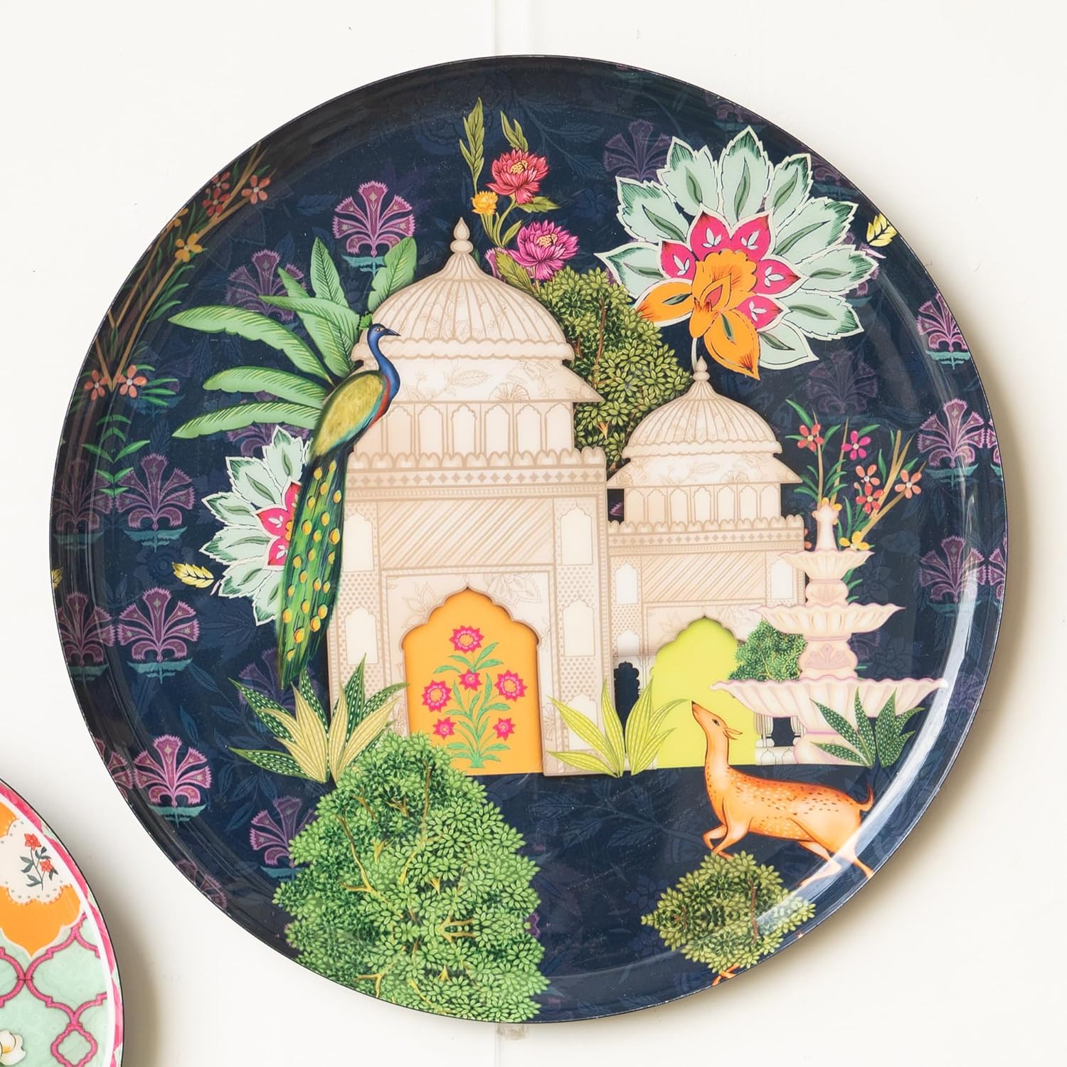 Ajmer Floral Wall Plates- Set of 3