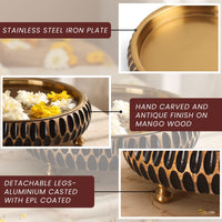 Aavrit-Handcarved Wooden Urli