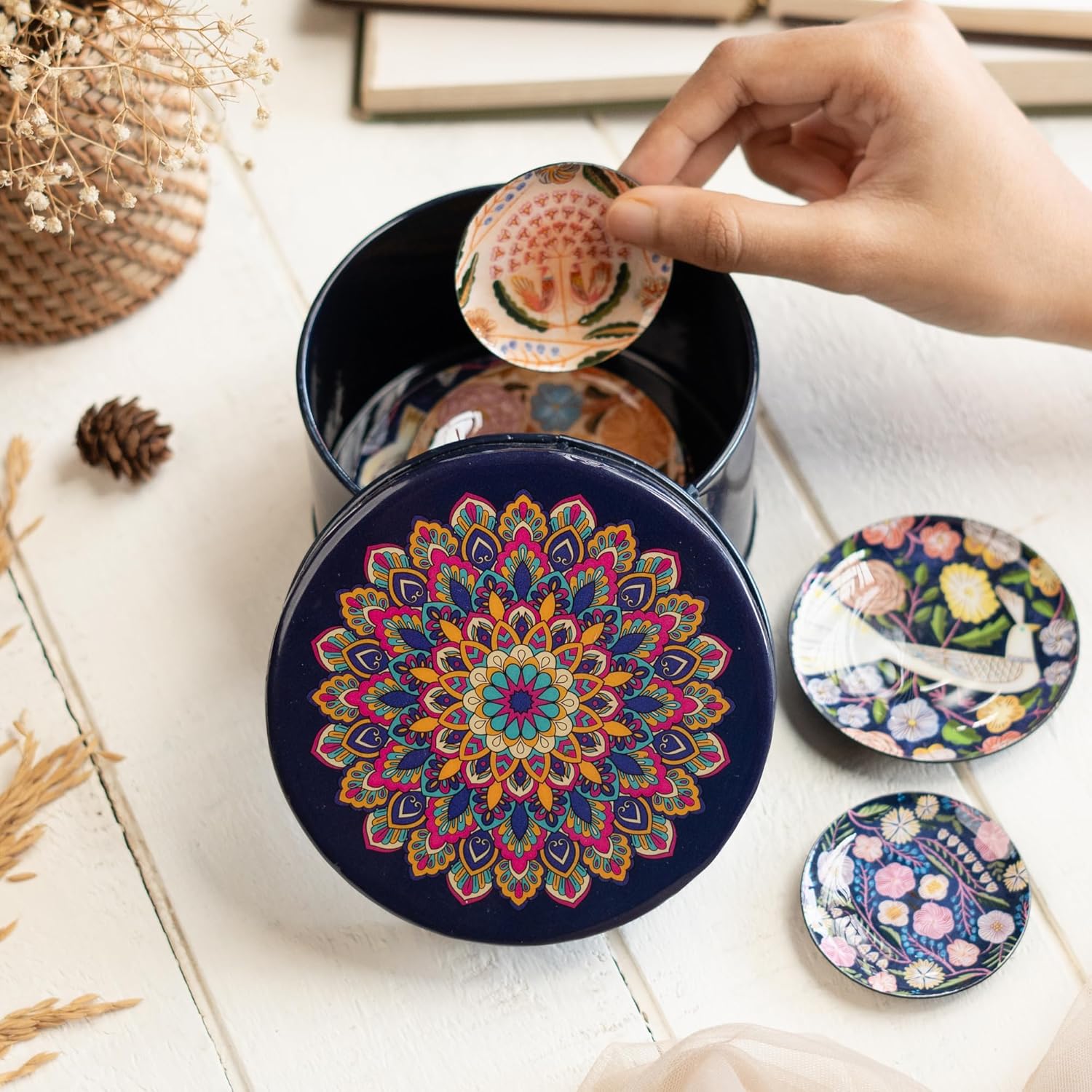 Kashmiri Fridge Magnets- Set of 5