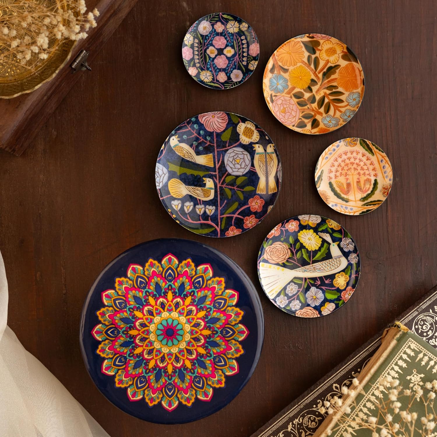 Kashmiri Fridge Magnets- Set of 5