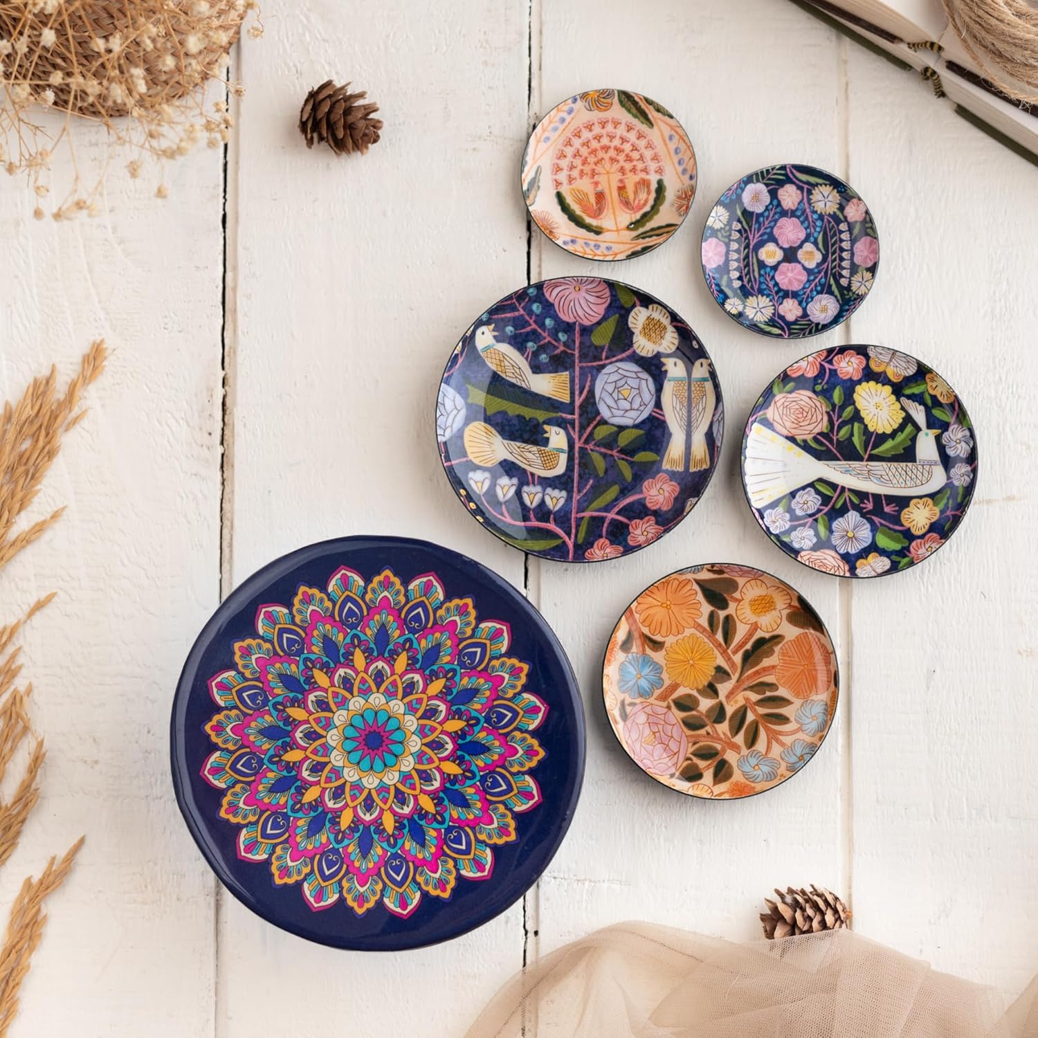 Kashmiri Fridge Magnets- Set of 5