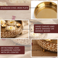 Vrinda-Handcarved Wooden Urli