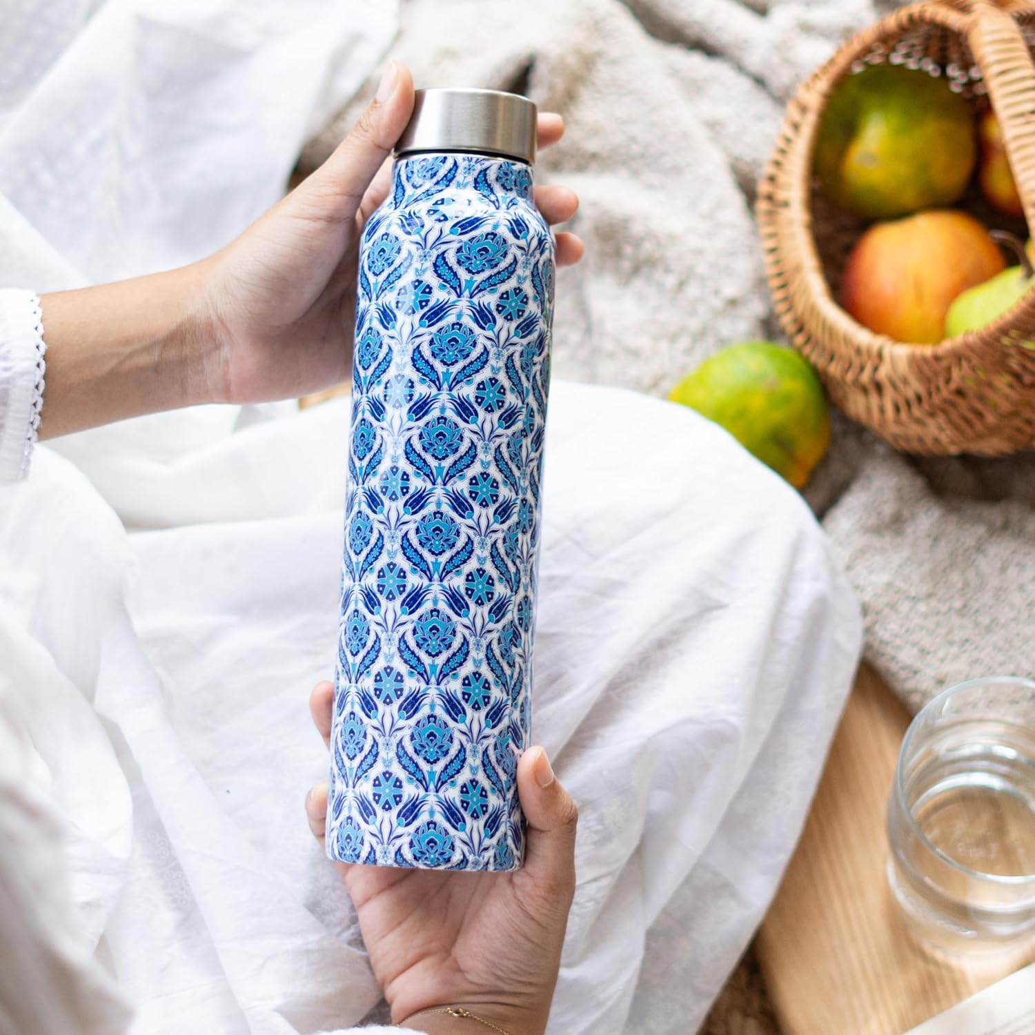 Stainless Steel Water Bottle - Indigo