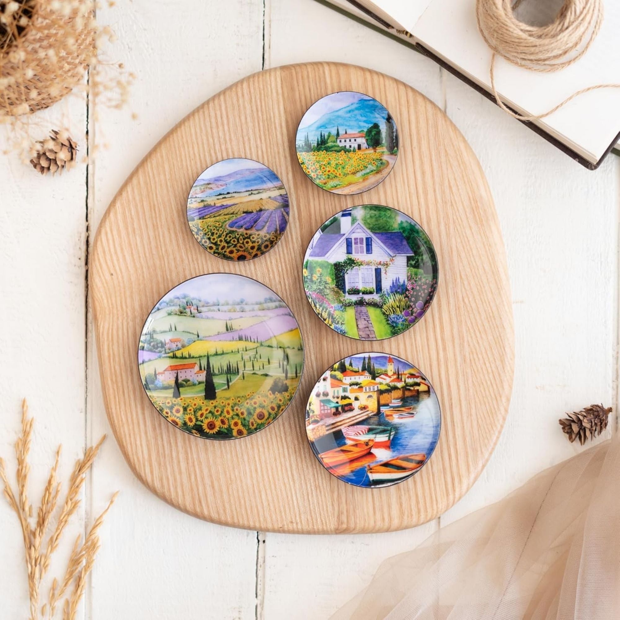 Tuscany Fridge Magnets- Set of 5