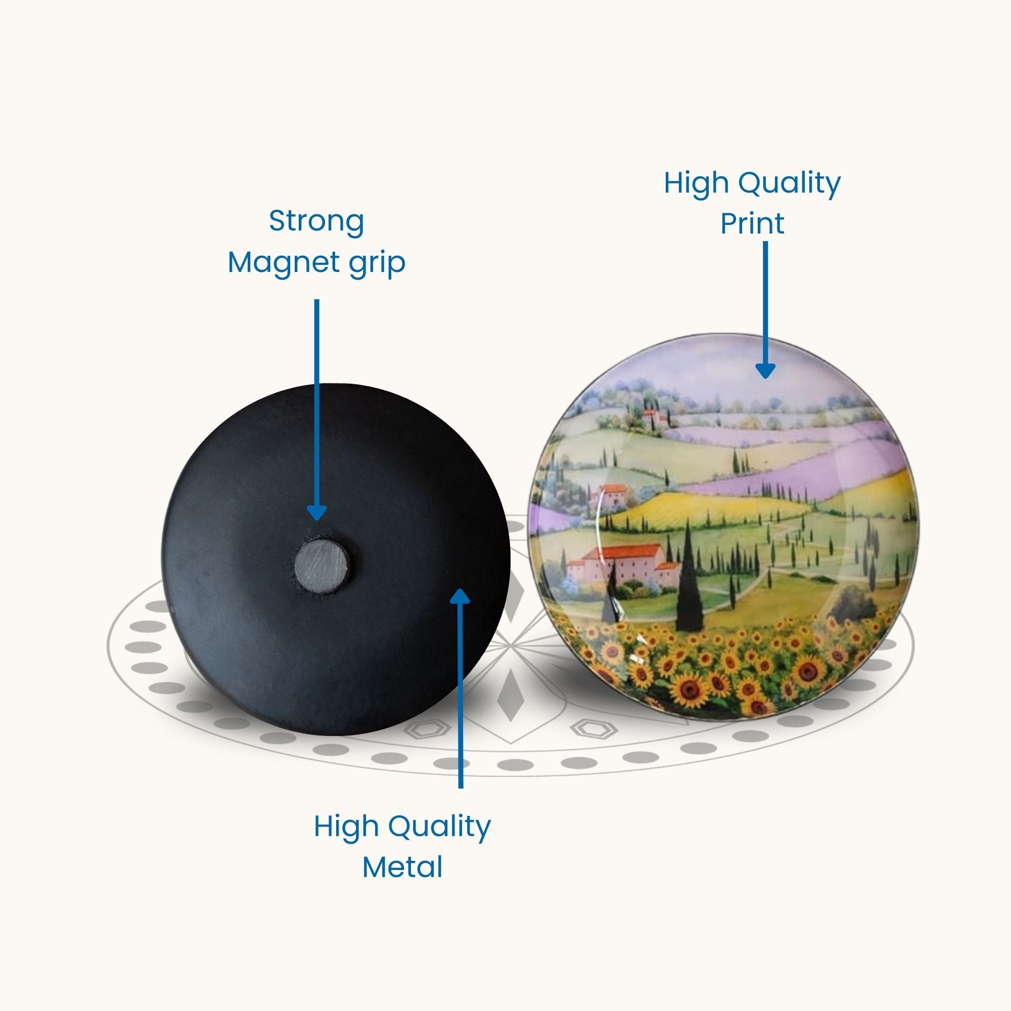 Tuscany Fridge Magnets- Set of 5