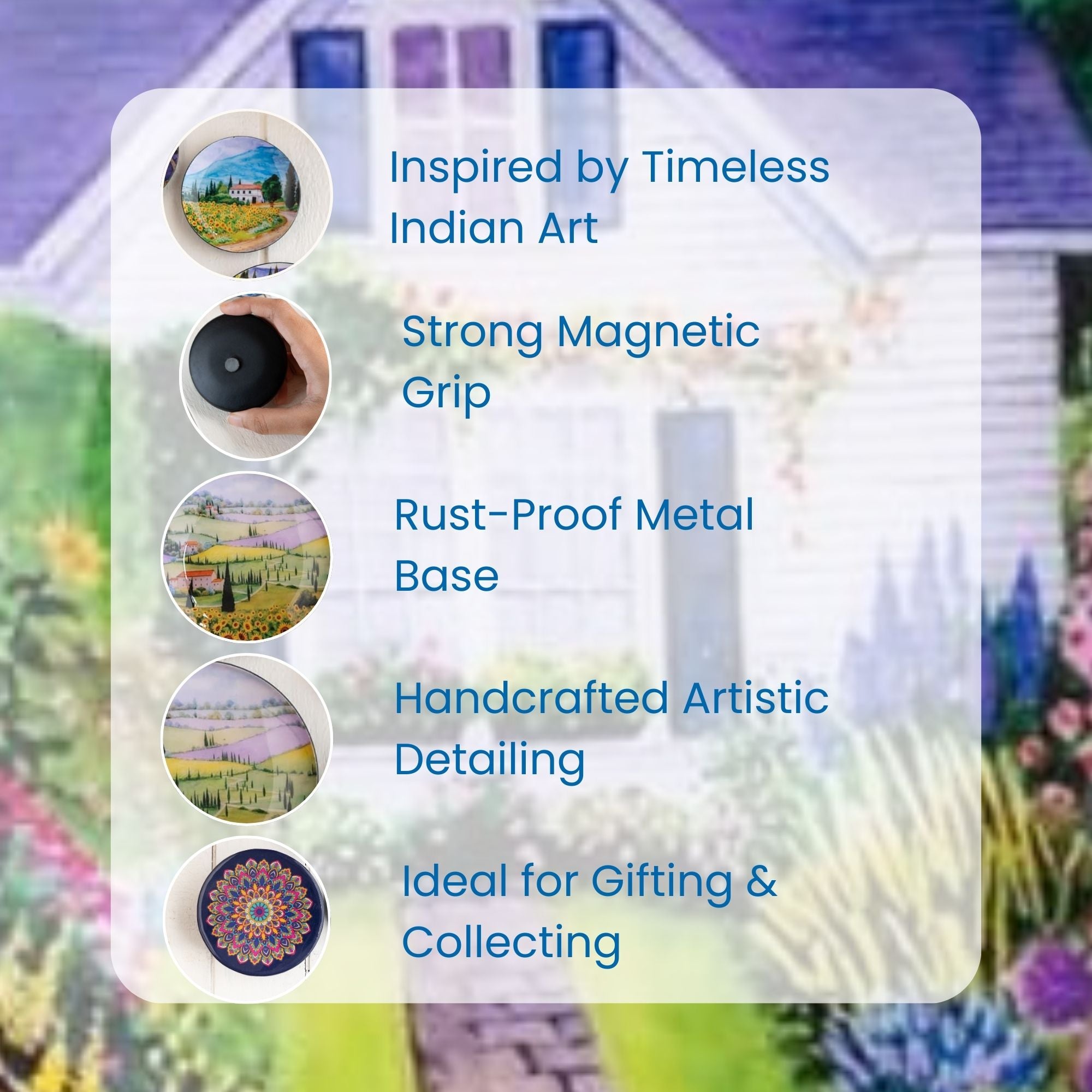 Tuscany Fridge Magnets- Set of 5