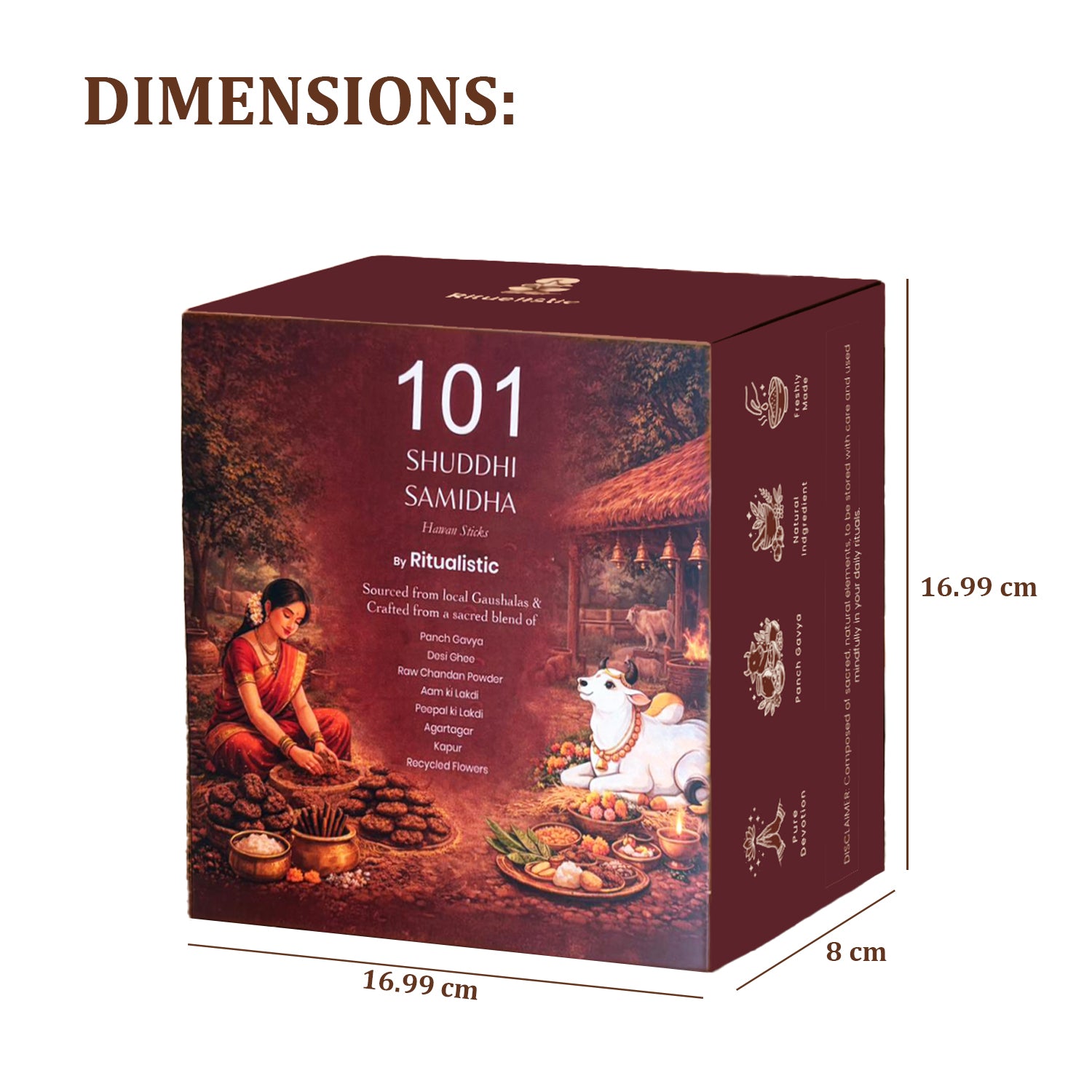 Sacred Hawan Samidha Sticks – Ritual Pack (101 Units)