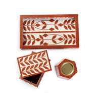 Artistic Bakhoor Set with Incense Holder, Storage and Multipurpose tray
