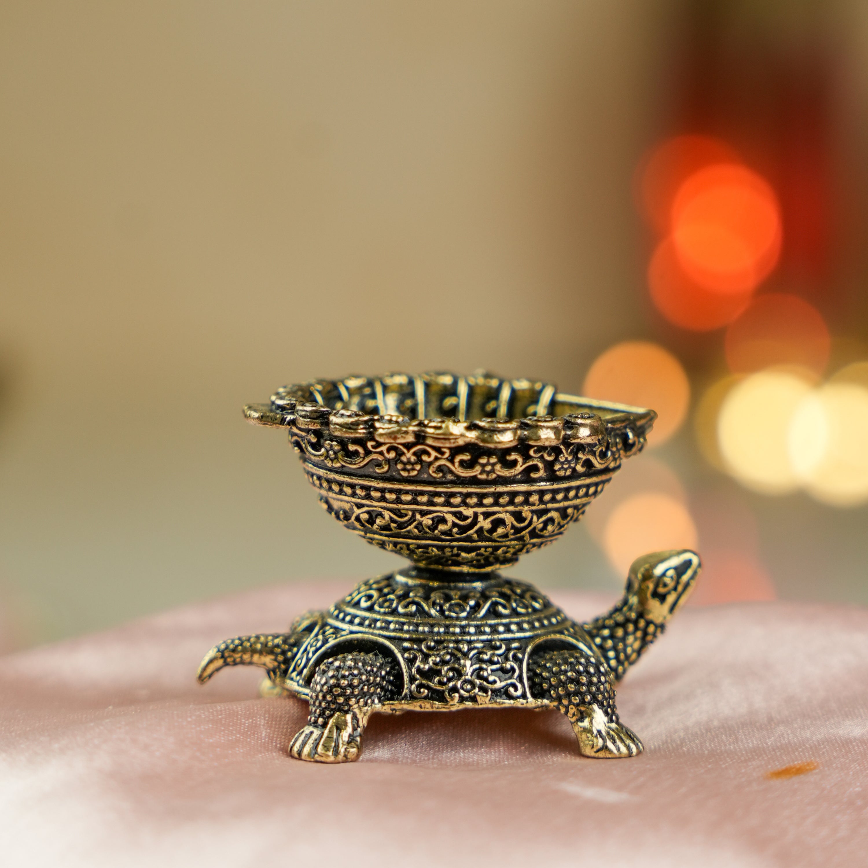 Kurma Avatar Tortoise Jyoti Brass Diya