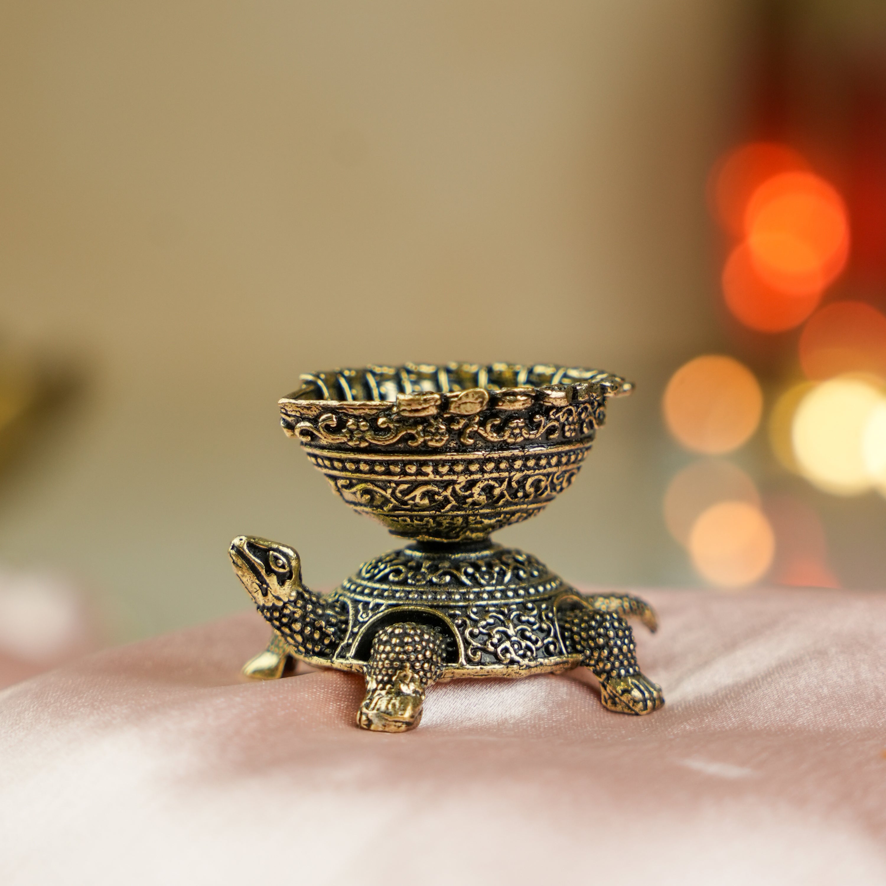 Kurma Avatar Tortoise Jyoti Brass Diya