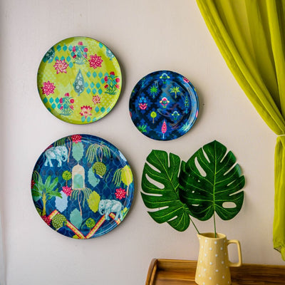 Jaipur Haveli Wall Plates- Set of 3