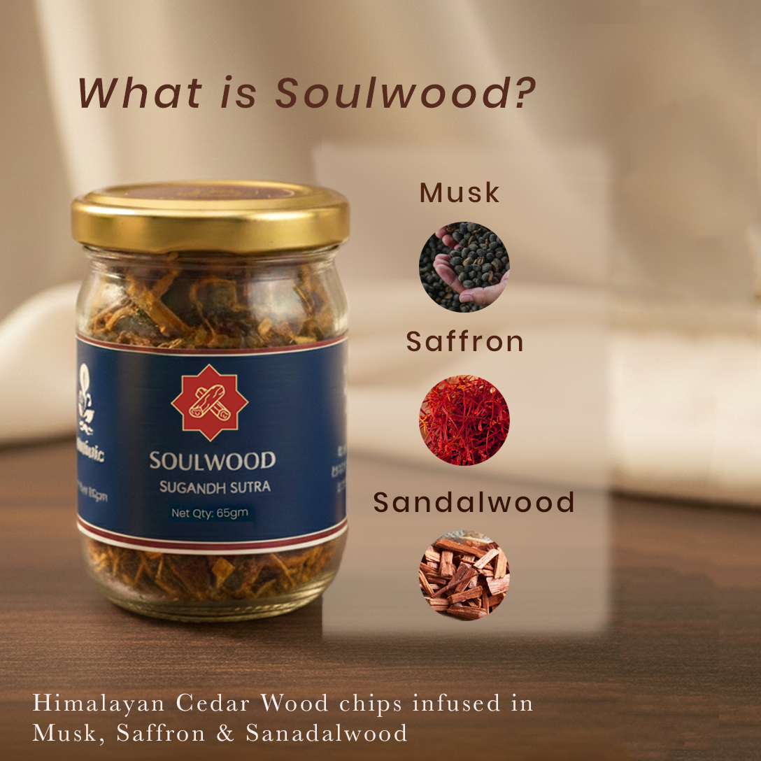 Sugandh Sutra Home Fragrance Bakhoor- Soulwood for Purifying Energy 65gm