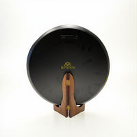 Radha Krishna Kalamkari Wall plate with Wooden Stand - 10 inches