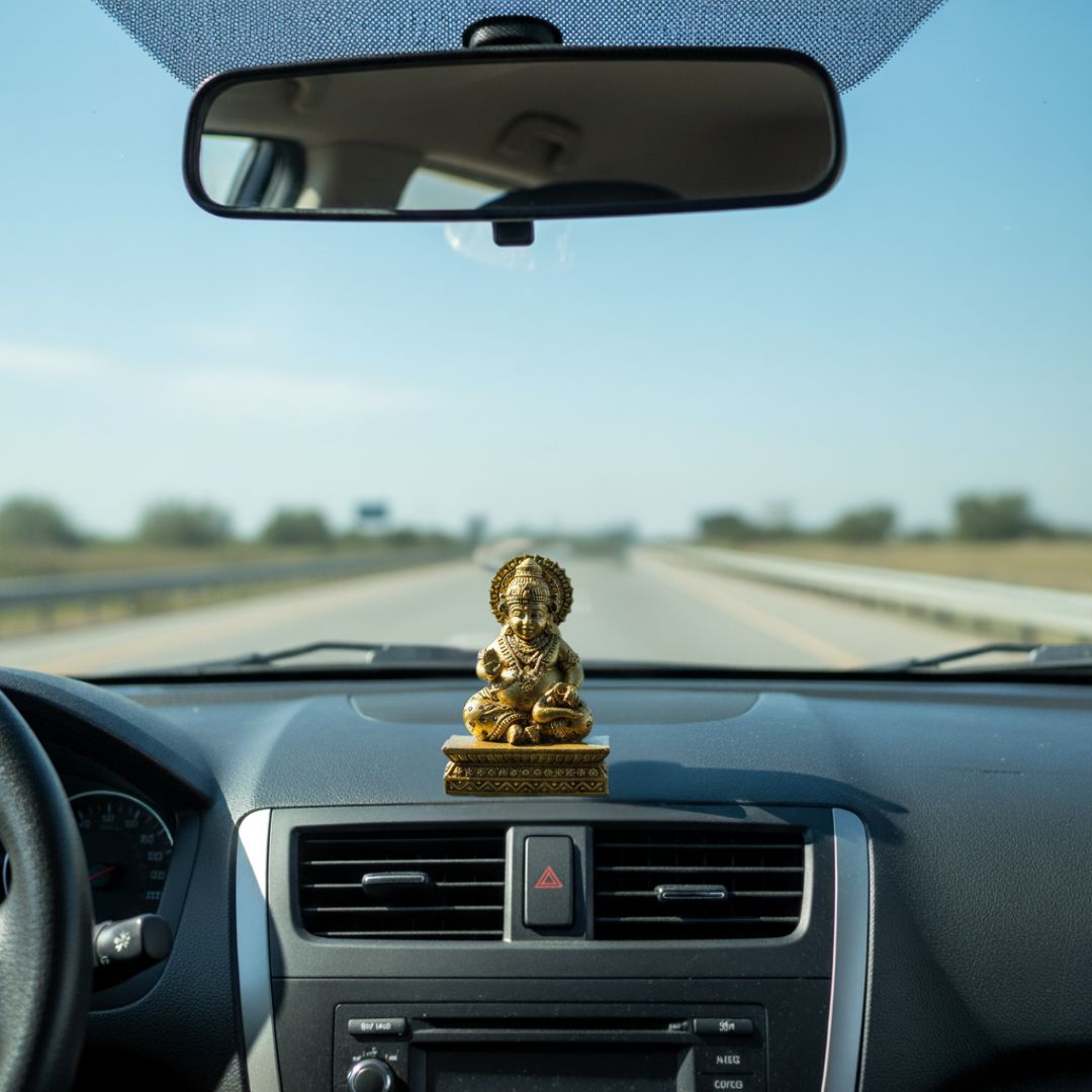 Brass Kuber Car Dashboard Idol-Wealth & Prosperity