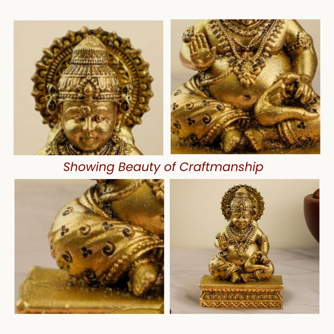 Brass Kuber Car Dashboard Idol-Wealth & Prosperity