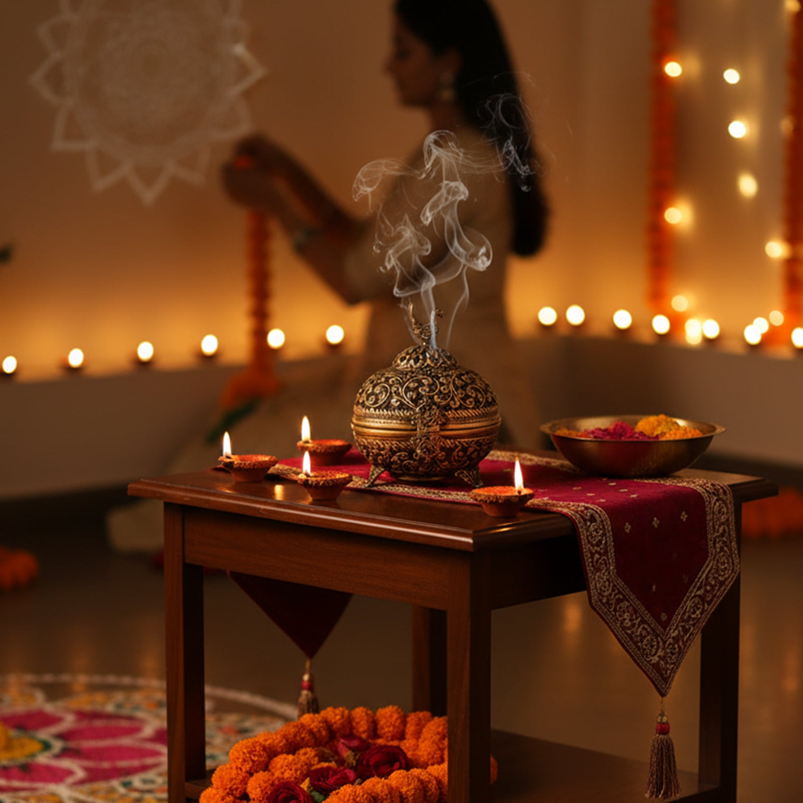 Heritage Kalash Brass Dhuna Dhoopdani Loban