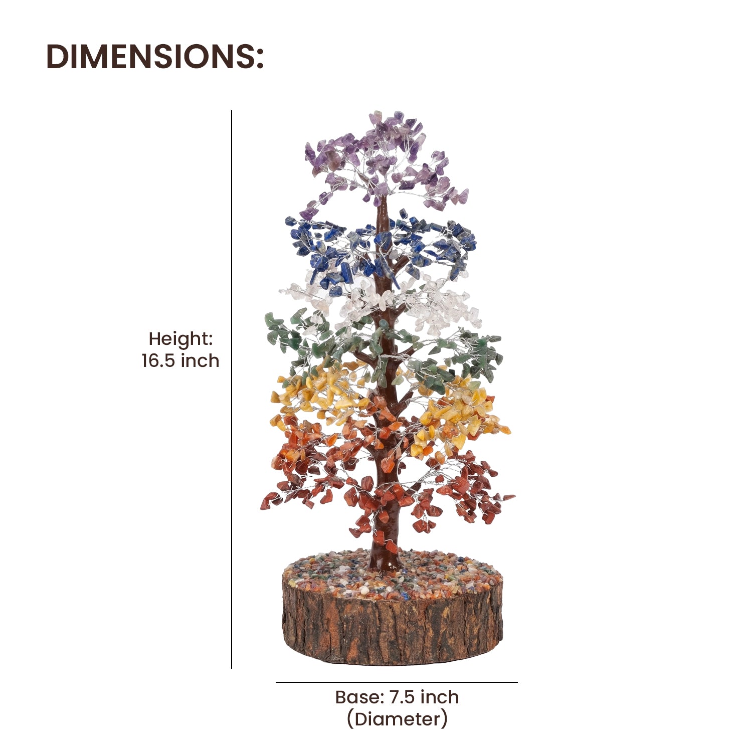 7 Chakra Crystal Gemstone Wishing Tree