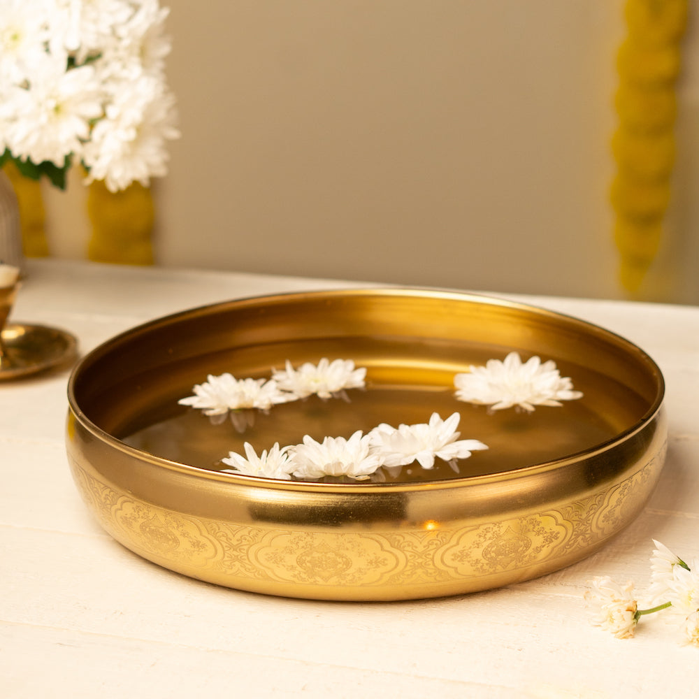 Maitri Brass Plated Urli