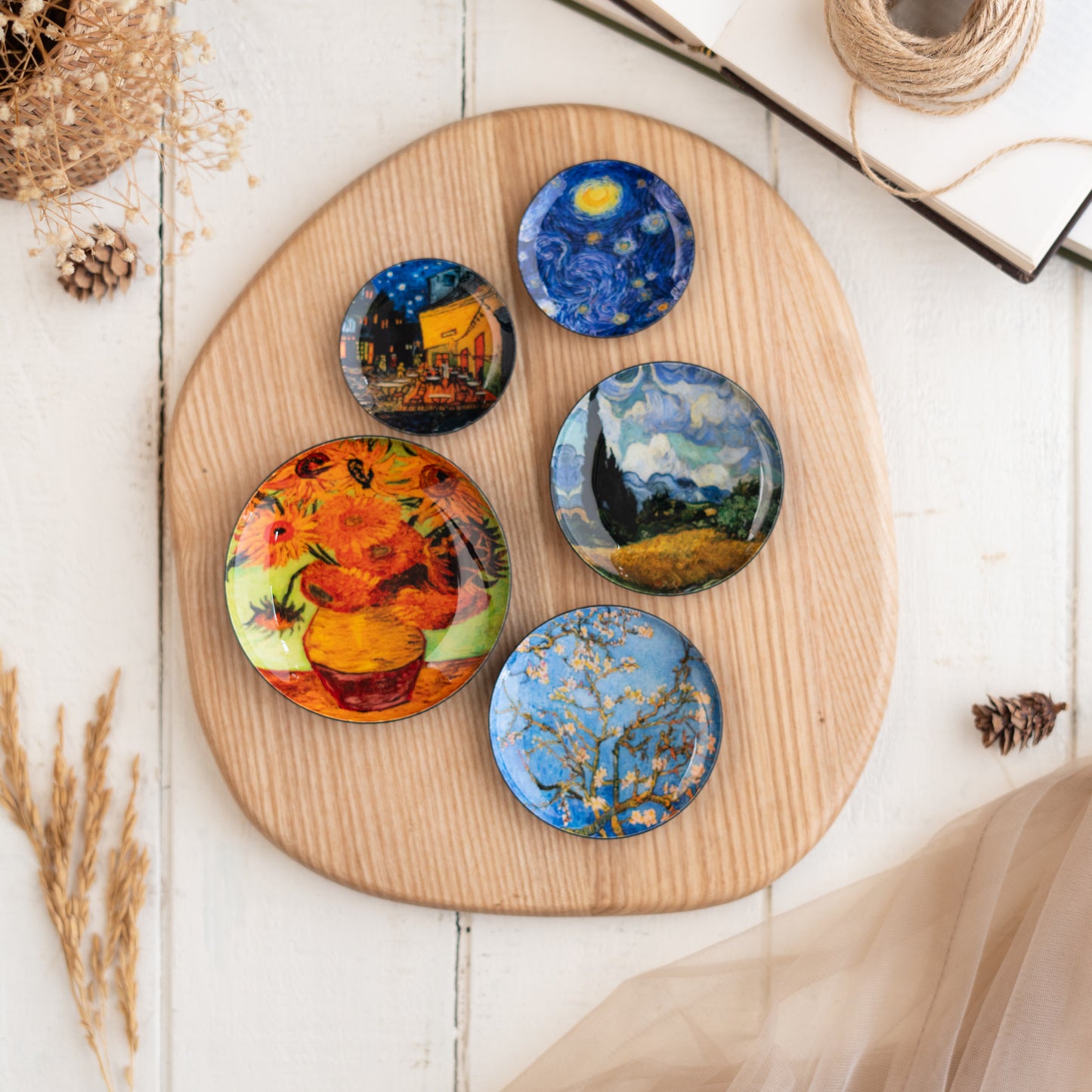 Van Gogh Fridge Magnets- Set of 5