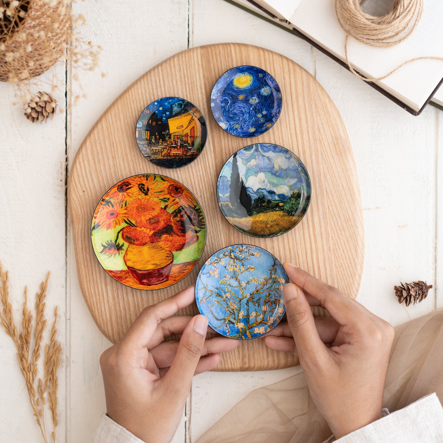 Van Gogh Fridge Magnets- Set of 5