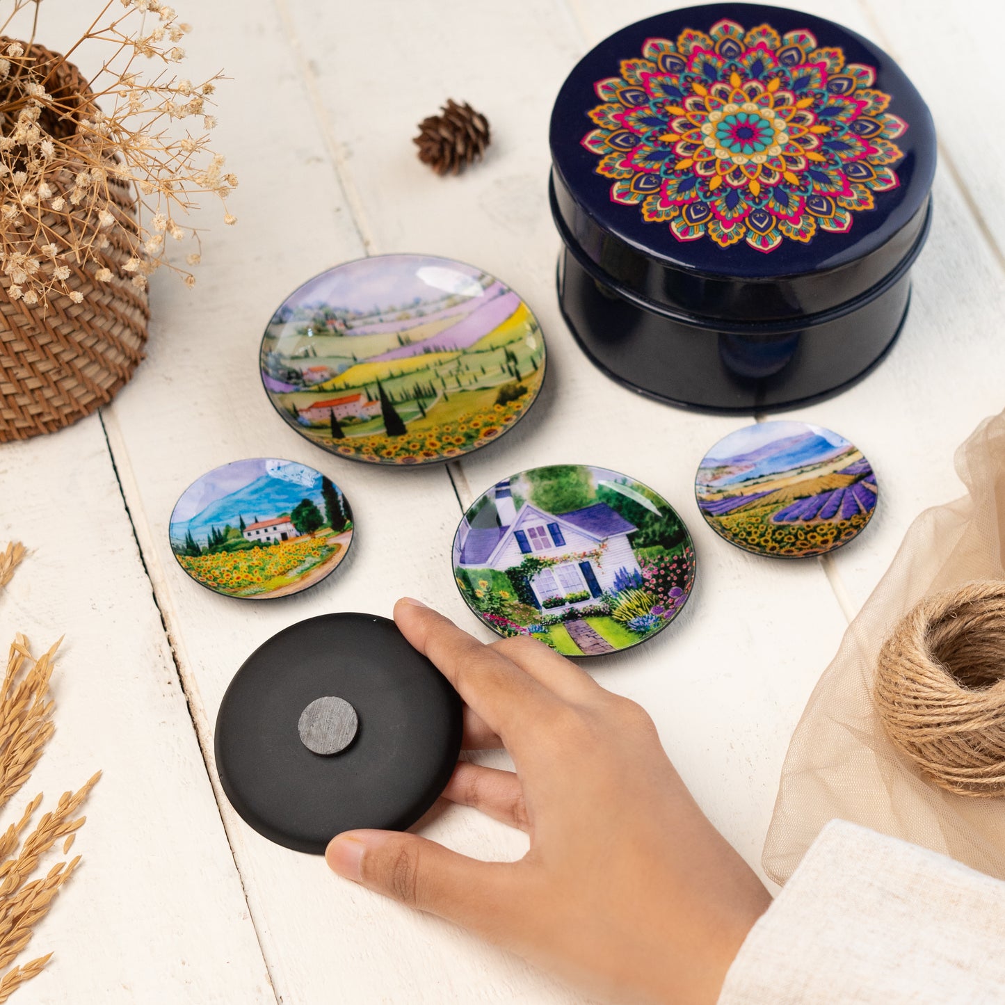Tuscany Fridge Magnets- Set of 5