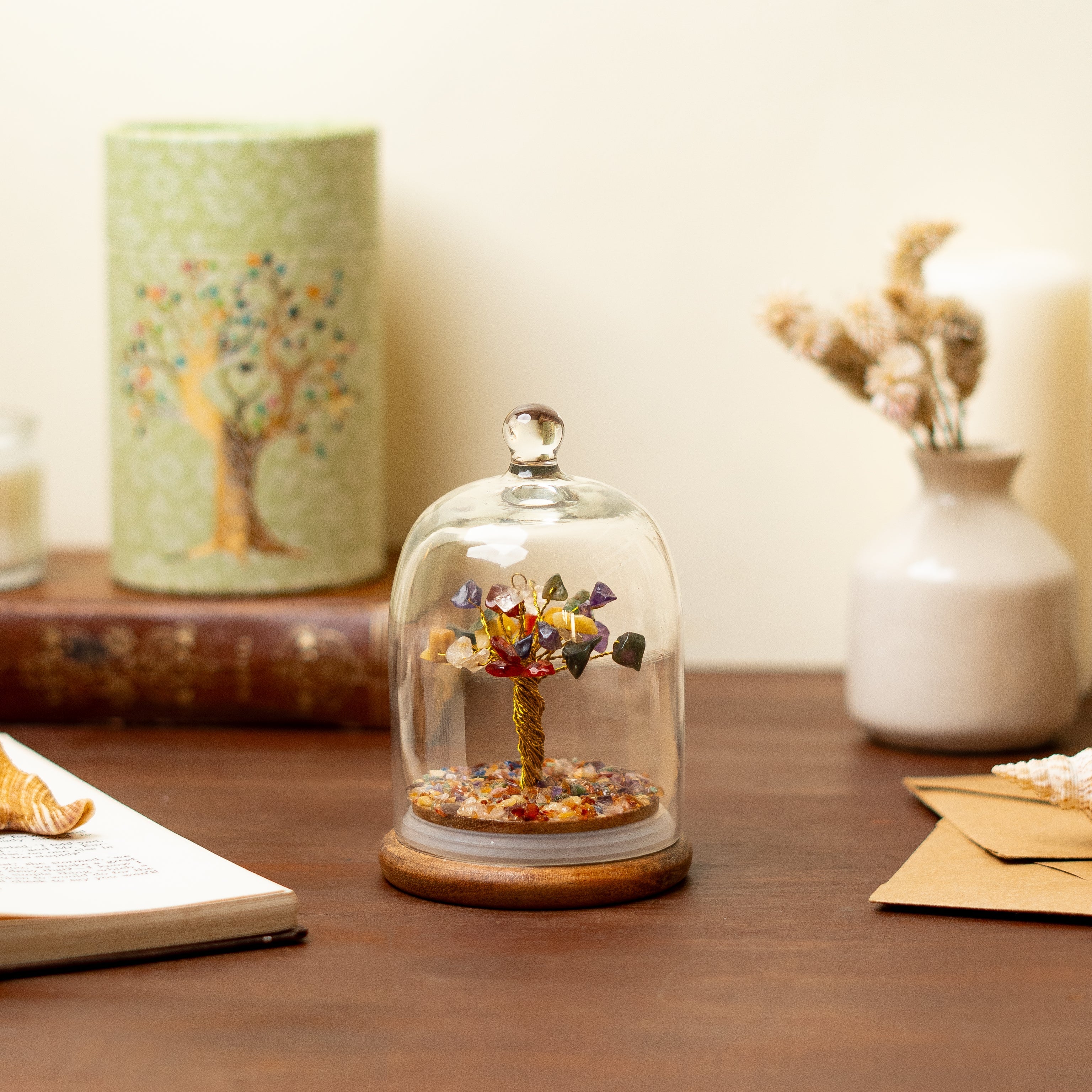 Dome Crystal Wishing Tree - Dome Crystal Wish Tree- Multi