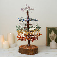 7 Chakra Crystal Gemstone Wishing Tree