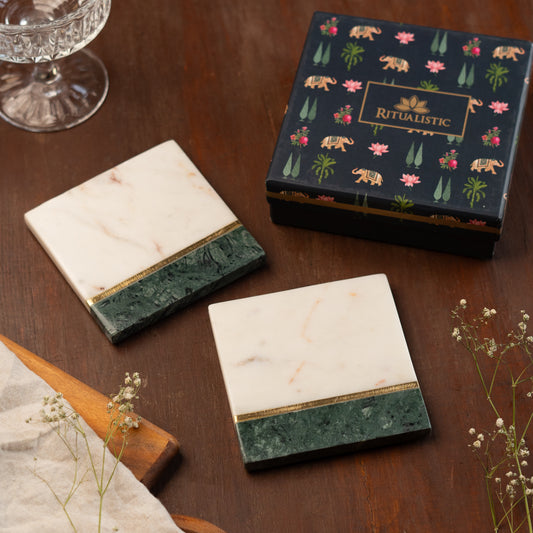 Marble Pine Coasters- Set of 2