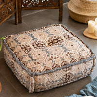 Hand Block Print Square Floor Cushions