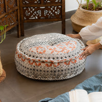 Hand Block Print Round Floor Cushions