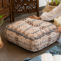 Hand Block Print Square Floor Cushions
