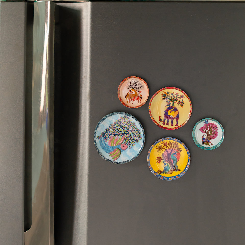 Gondh Fridge Magnets- Set of 5