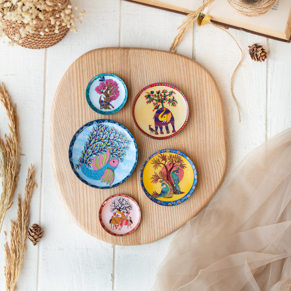 Gondh Fridge Magnets- Set of 5