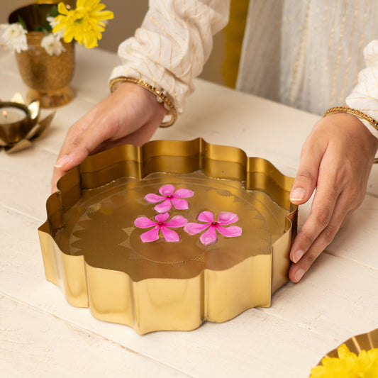 Brass Plated Sitara Urli