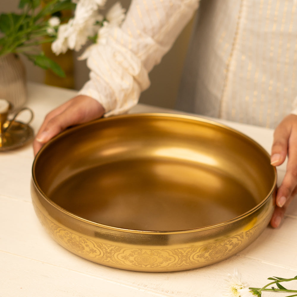 Maitri Brass Plated Urli