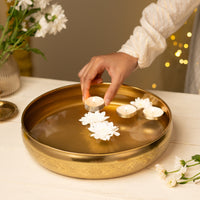 Maitri Brass Plated Urli