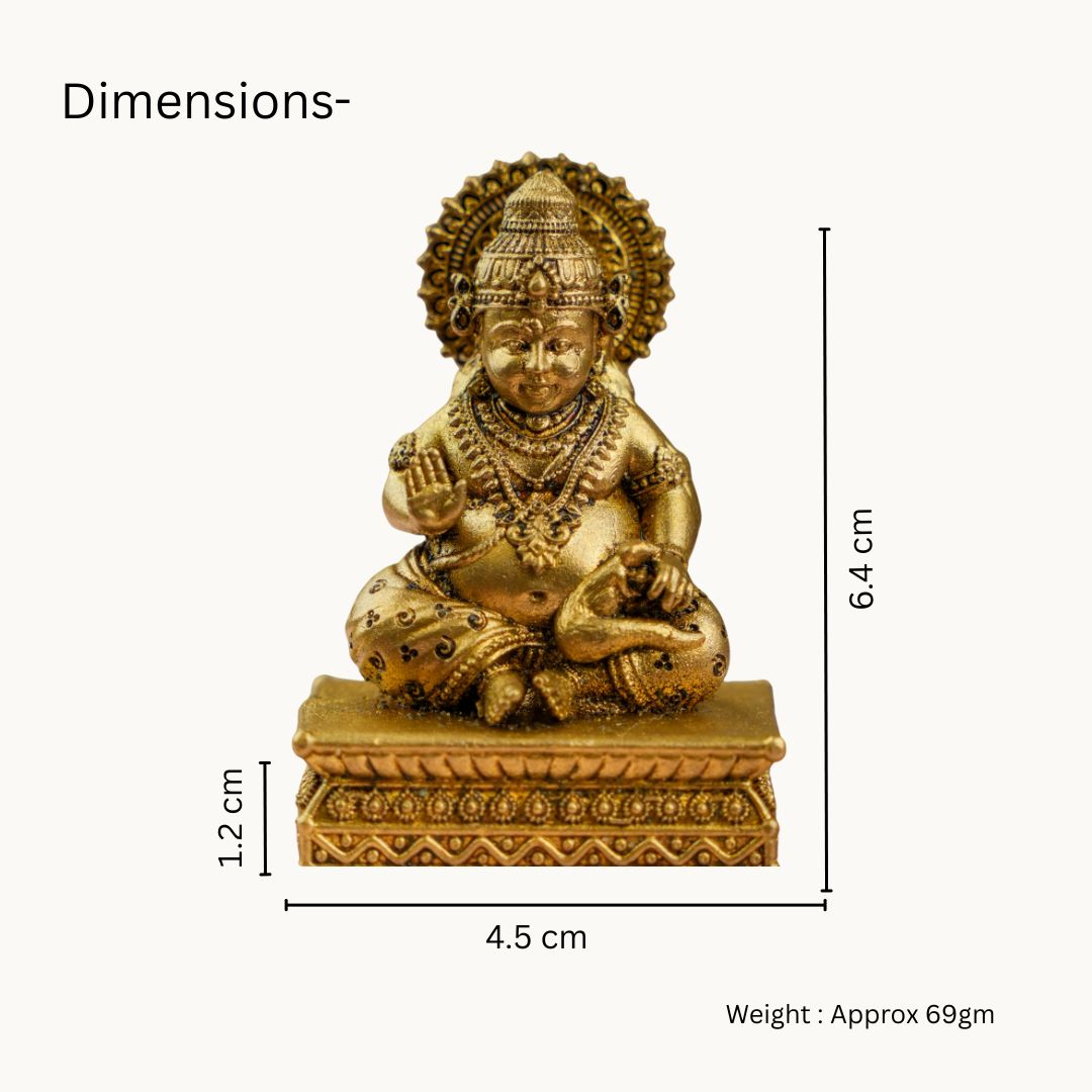 Brass Kuber Car Dashboard Idol-Wealth & Prosperity