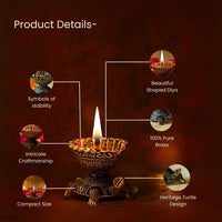 Kurma Avatar Tortoise Jyoti Brass Diya