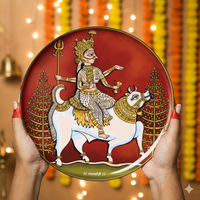 Navdurga Navratri Mata ni Pachhedi Wall Plates - Set of 9