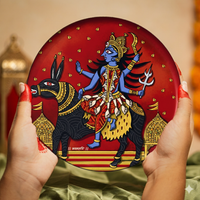 Navdurga Navratri Mata ni Pachhedi Wall Plates - Set of 9