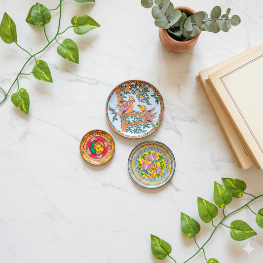 Madhubani Fridge Magnet Set of 3
