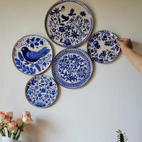 Holland Delft Art Wall Plates- Set of 5
