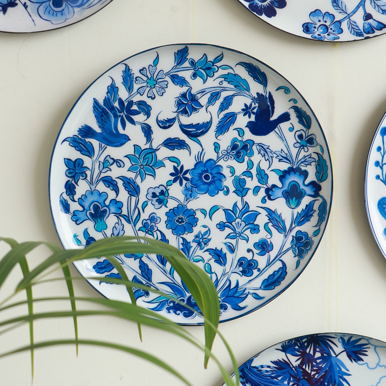 Holland Delft Art Wall Plates- Set of 9