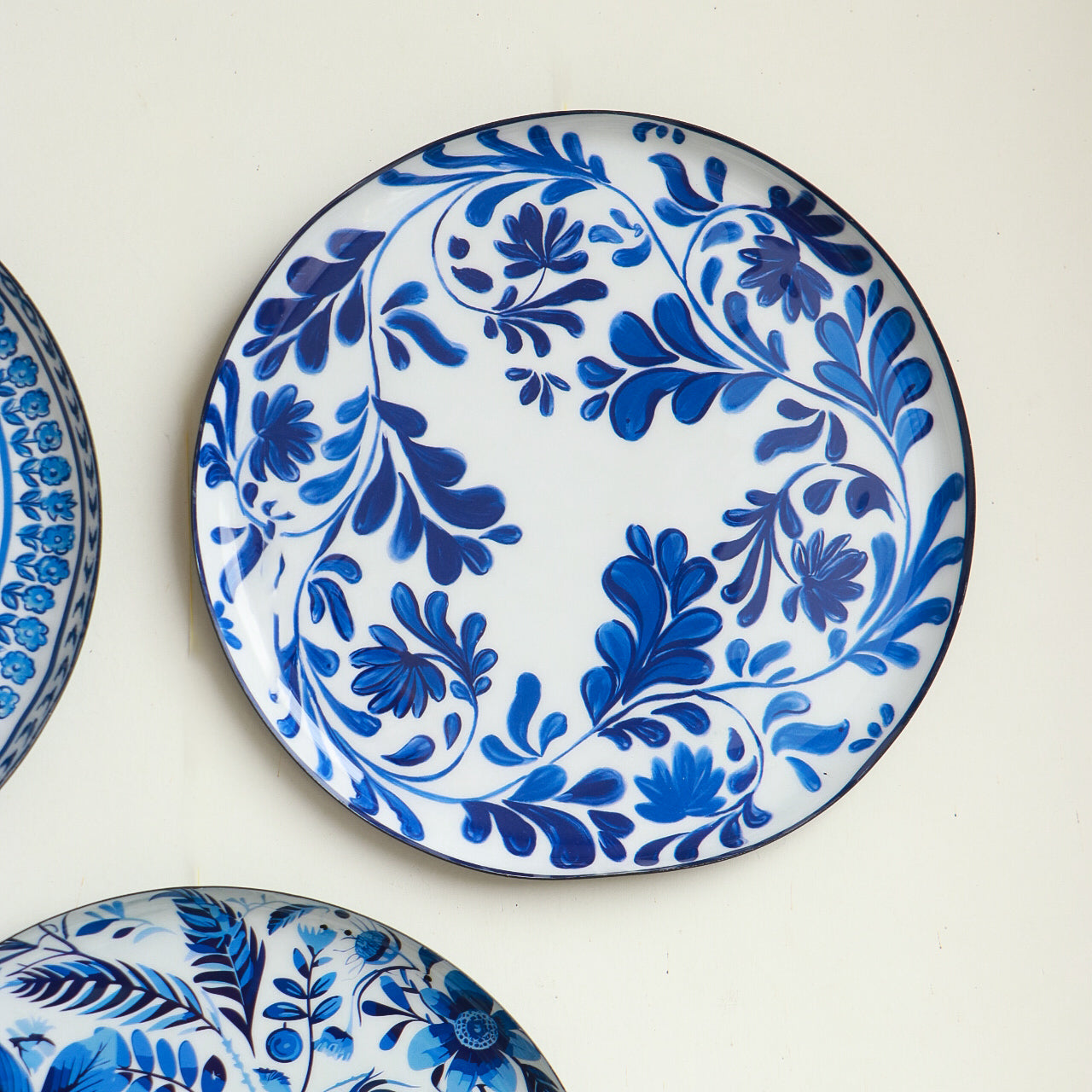 Holland Delft Art Wall Plates- Set of 9